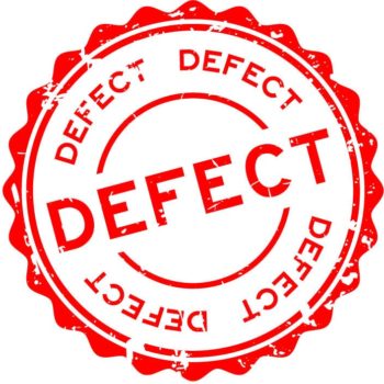 Defect Rubber Seal Stamp