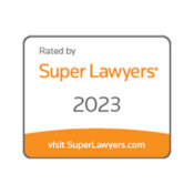 Super Lawyers badge for 2023, visit SuperLawyers.com for more information.